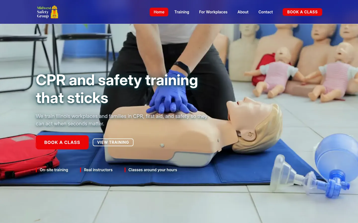 Midwest Safety Group website preview